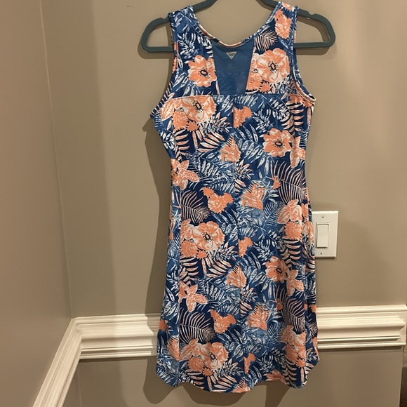 Columbia PFG Midway Bay Blue Reef Dress Wicking Size Medium - Picture 7 of 9